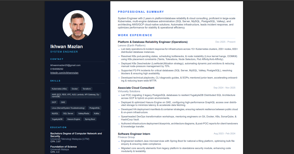 Tech Resume Template